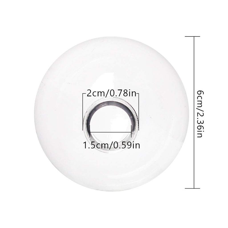 Wenosda 12PCS Clear Plastic Acrylic Fillable Ball Ornament Set, 2.36" DIY Christmas Balls for Holiday Ornaments, Christmas Tree Ornaments,Wedding,Party and Home Decor(60mm/2.36in 12pcs) - Image 3